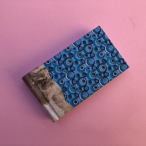 Libreta de piel con tela