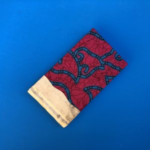 Libreta de piel con tela